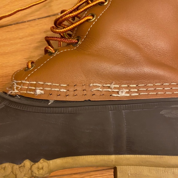Men's 9M 8" Tan/Brown LLBean Boots Unlined 🥾 - Picture 4 of 7